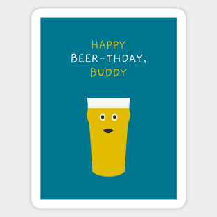 Happy Beer-thday Sticker